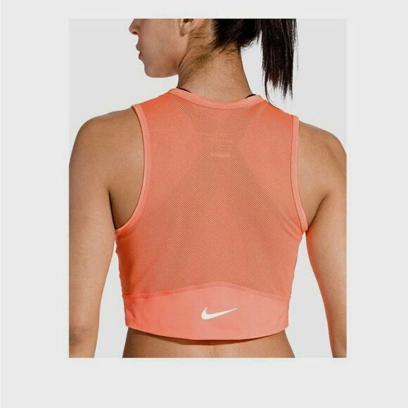 Nike Miler Crop Mesh Running Tank- Size Medium - Picture 1 of 10
